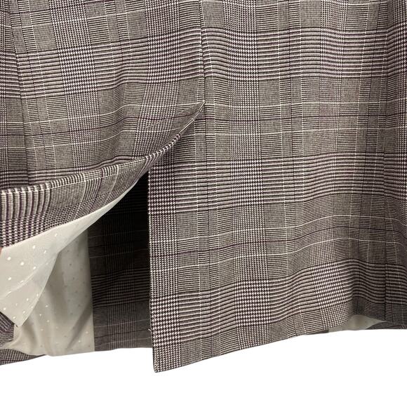 Banana Republic Double Breasted Checker Blazer Gold Button Size 6 - Picture 9 of 11